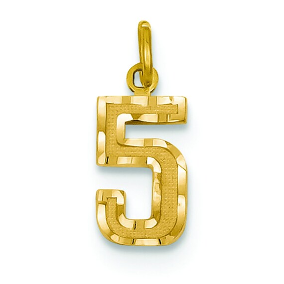 14k Yellow Gold Polished Small Toy Train Pendant