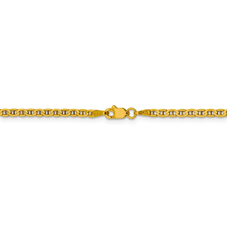 20 inches Men/'s 14K Yellow Gold Flat Anchor Chain Necklace 5.3 grams