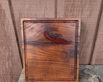 Mesquite Cutting Board-Texas Honey Mesquite-Serving Board-Prep Board-Mesquite Hardwood-Cutting Board-Indoor/Outdoor BBQ Cooking
