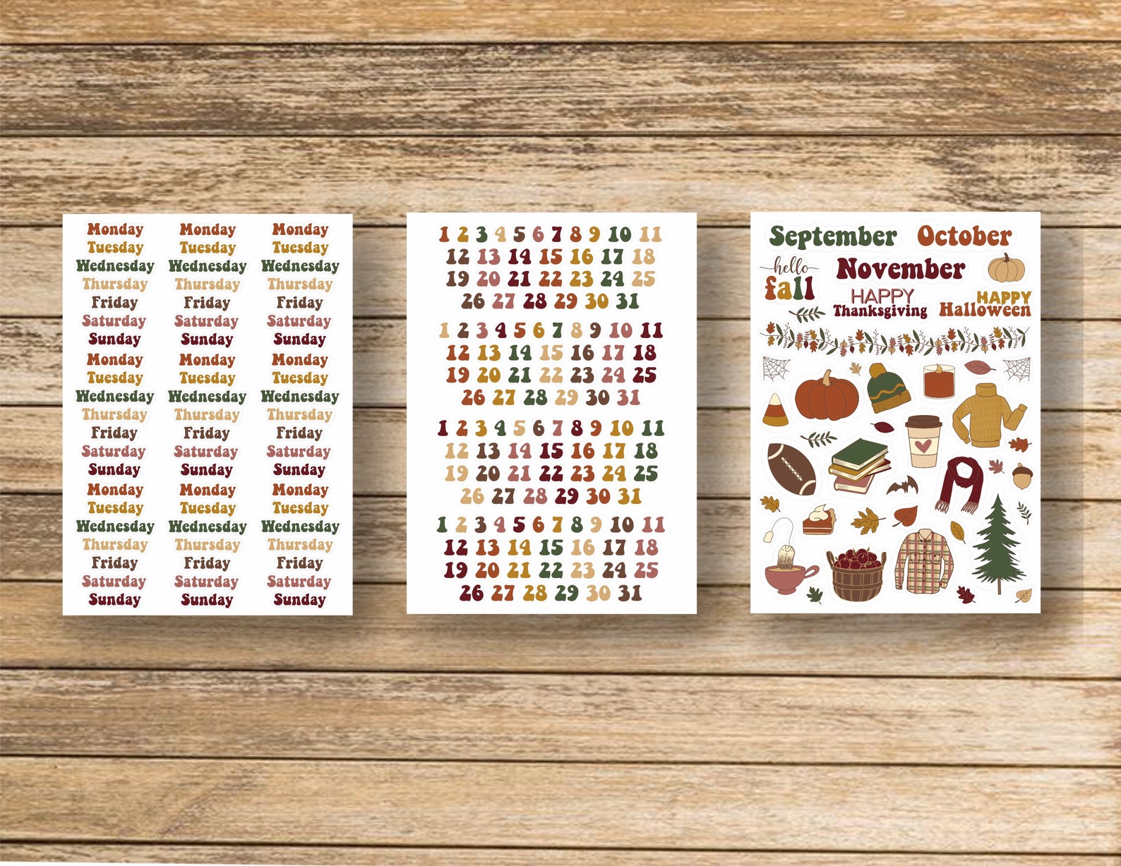Season Planner Stickers Winter Spring Summer Fall Planner | Etsy
