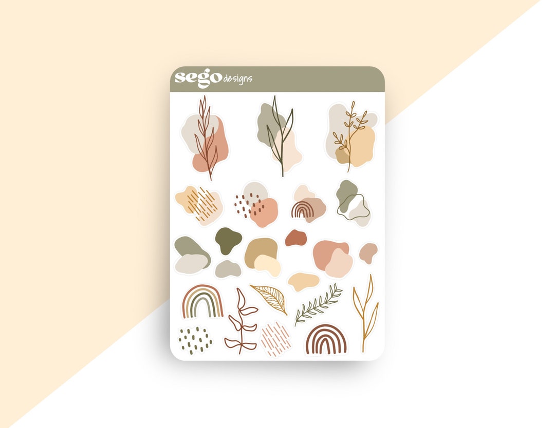 Minimal Planner Stickers Minimalistic Stickers Planner Etsy