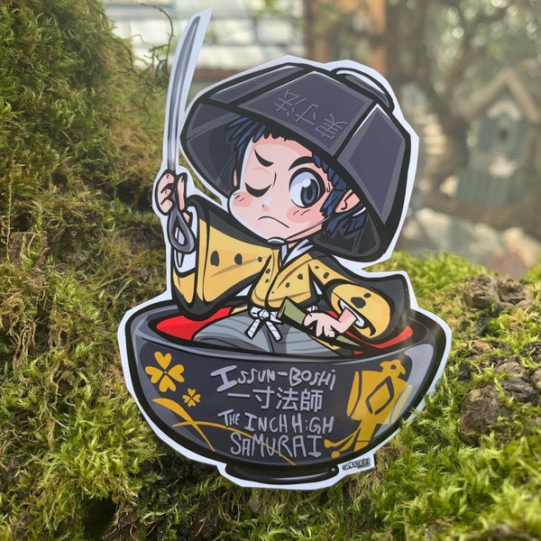 Issun boshi  - “the inch high samurai” - folk hero yokai sticker