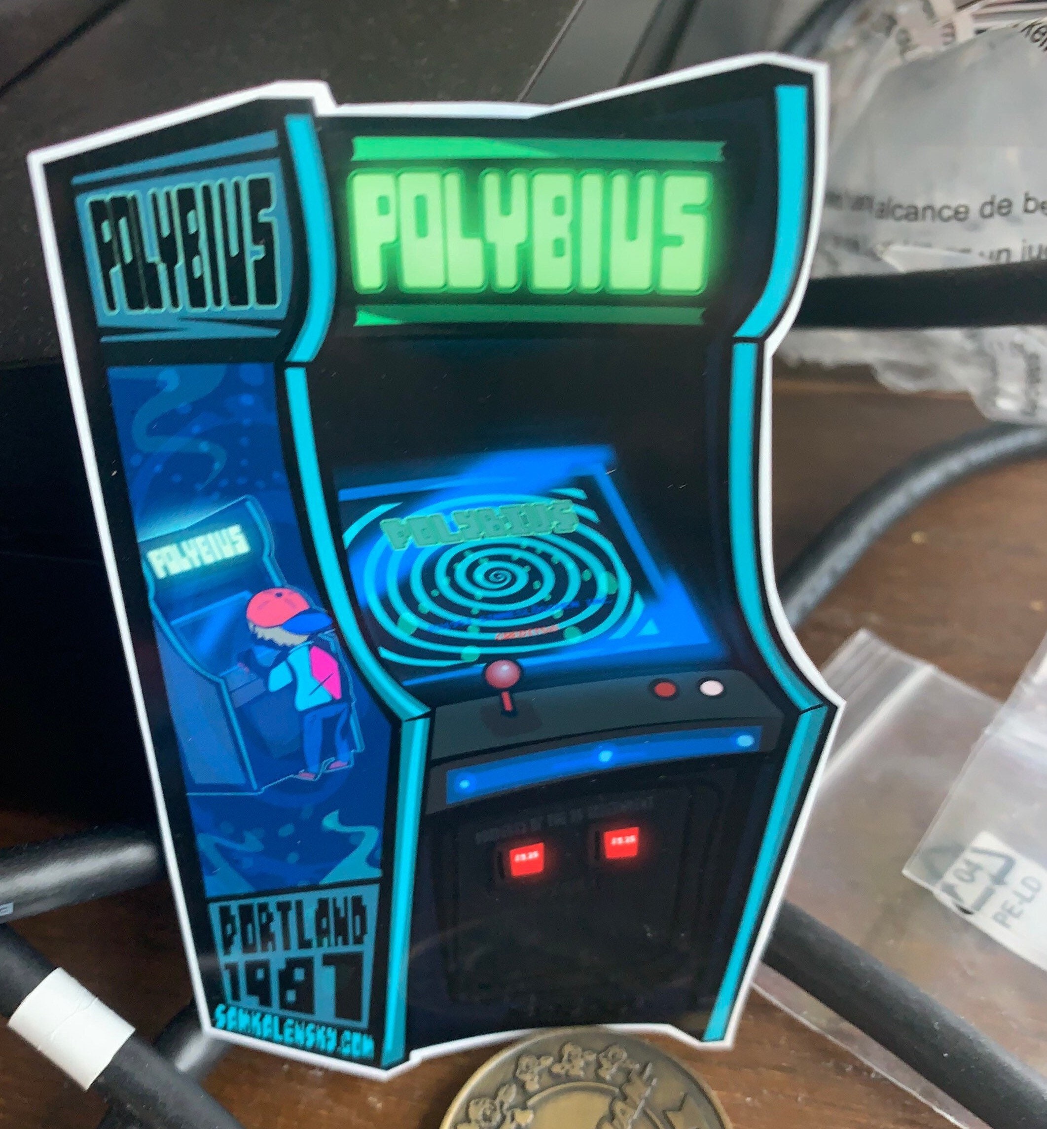 Polybius 1981 Portland Arcade Urban Legend Sticker Etsy