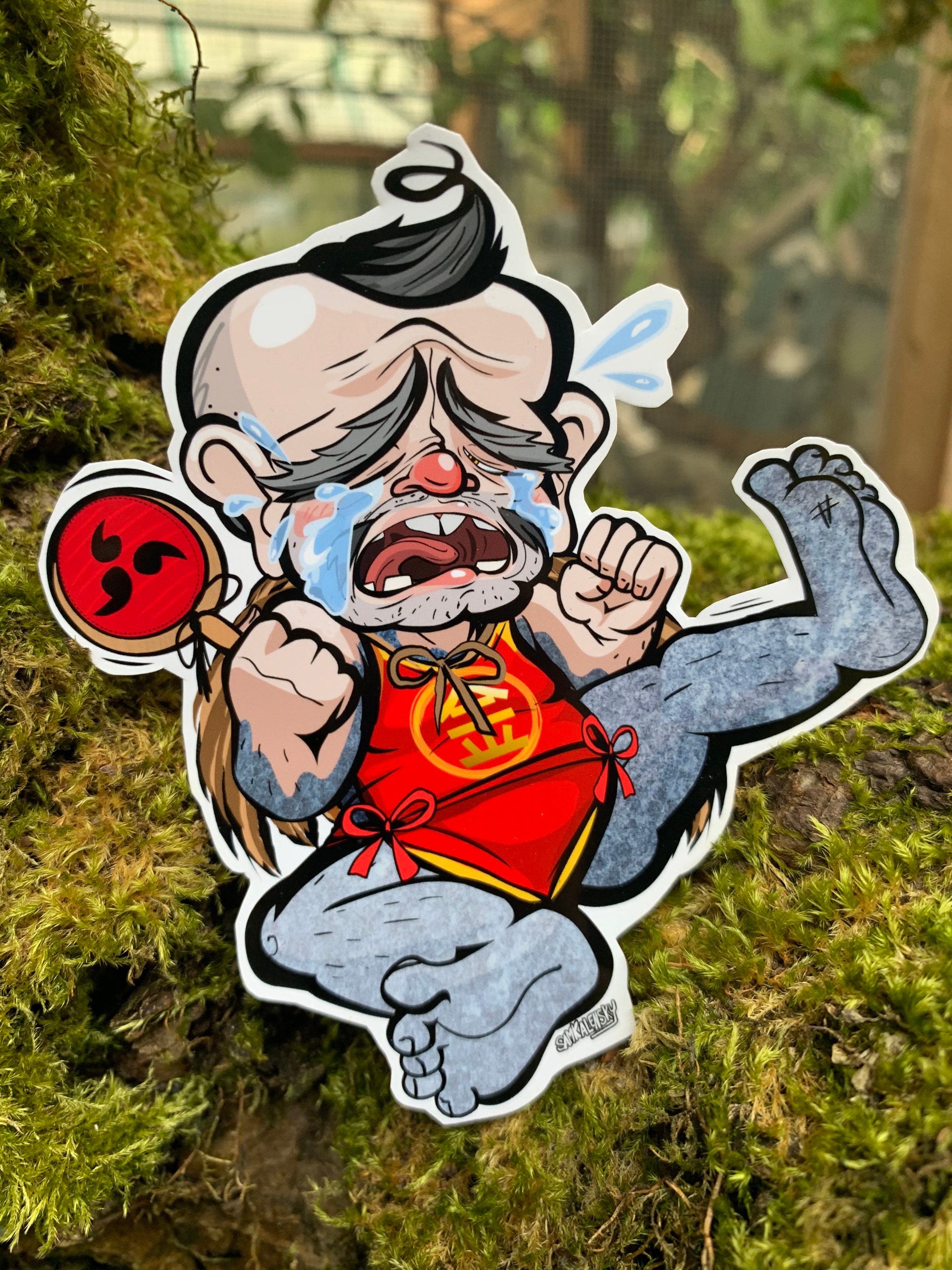 Konaki-jiji - 子泣きじじい (こなきじじい) - [妖怪] スタンプ - Etsy