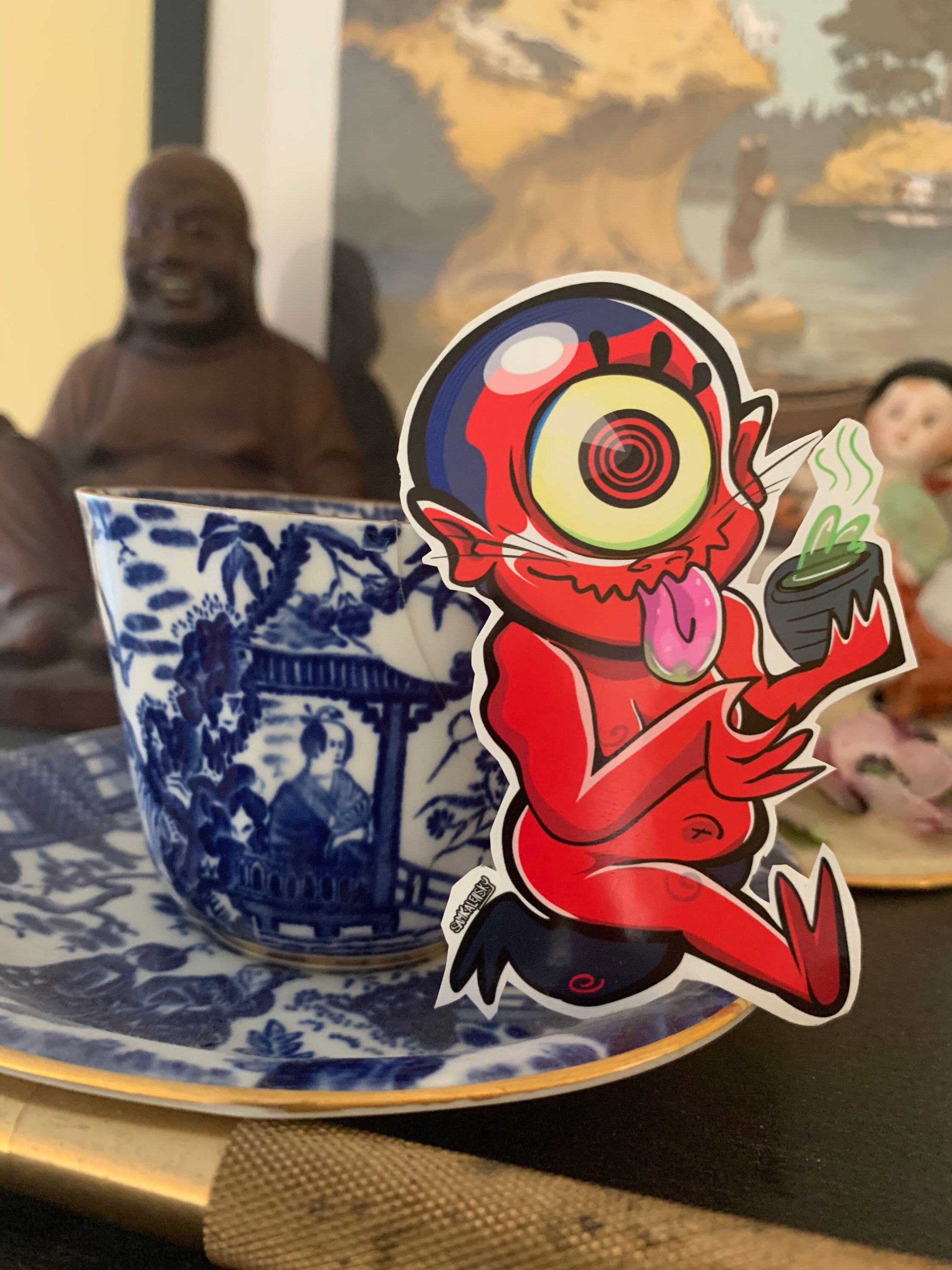 Hitotsume Kozo - Yokai Sticker - Ino Monoke Roku Version. - Etsy