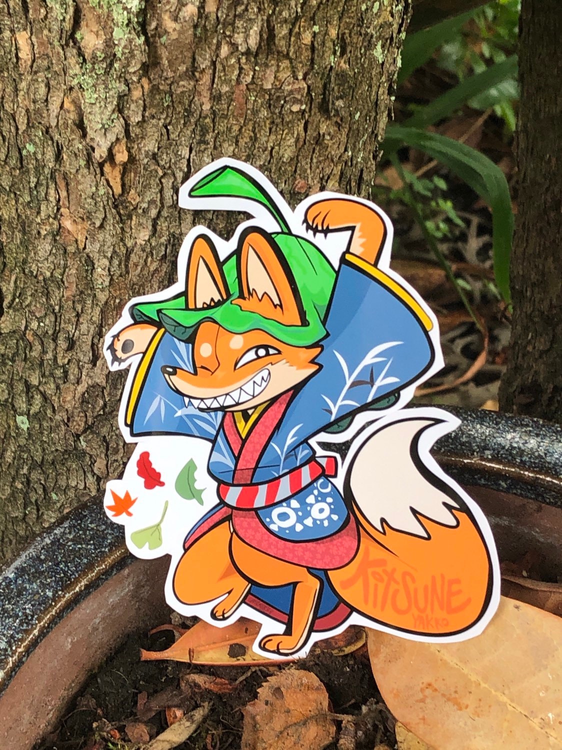 きつねやこキツネ - 妖怪スタンプ - Etsy 日本