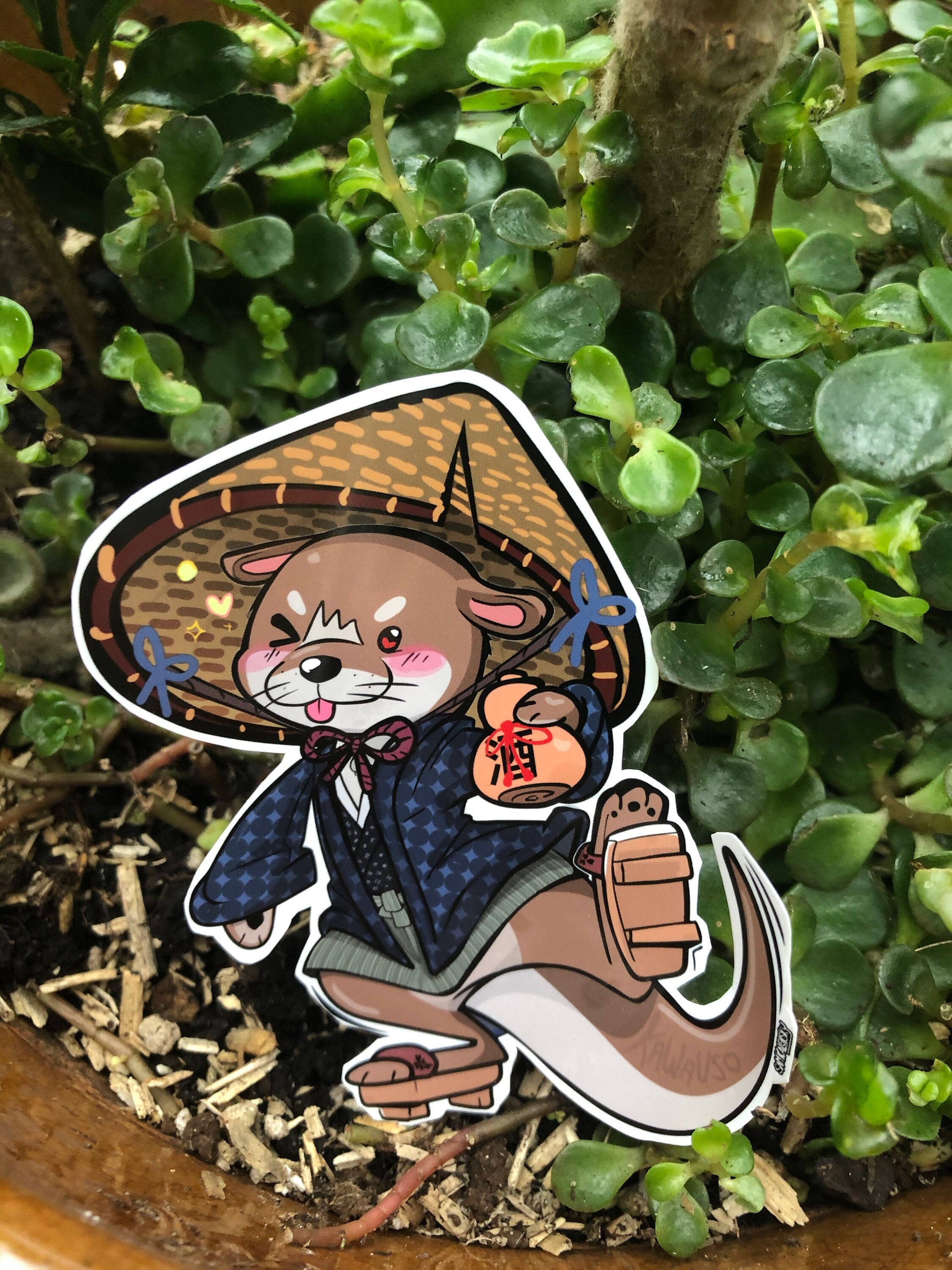 かわうそカワウソ - 妖怪ステッカー - Etsy 日本