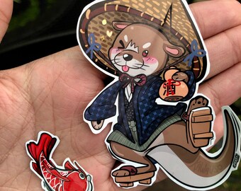 かわうそカワウソ - 妖怪ステッカー - Etsy 日本