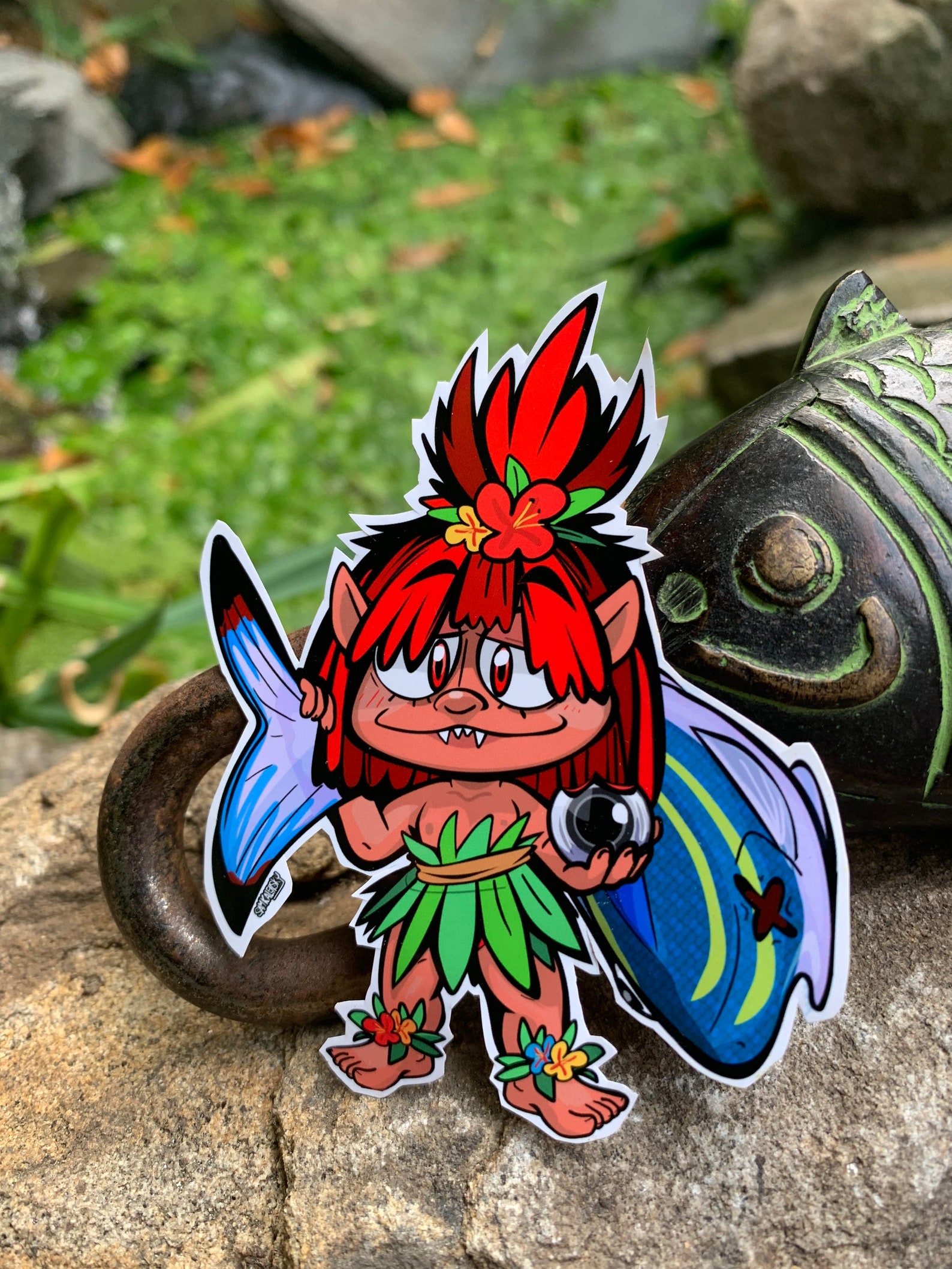 Kijimuna Yokai Sticker Etsy