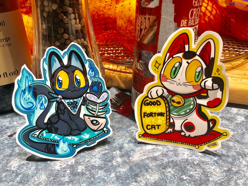 Yokai Cat Sticker Nekomata