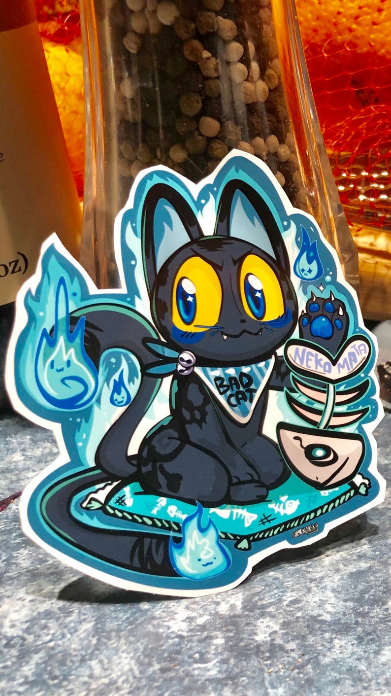 Yokai Cat Sticker Nekomata