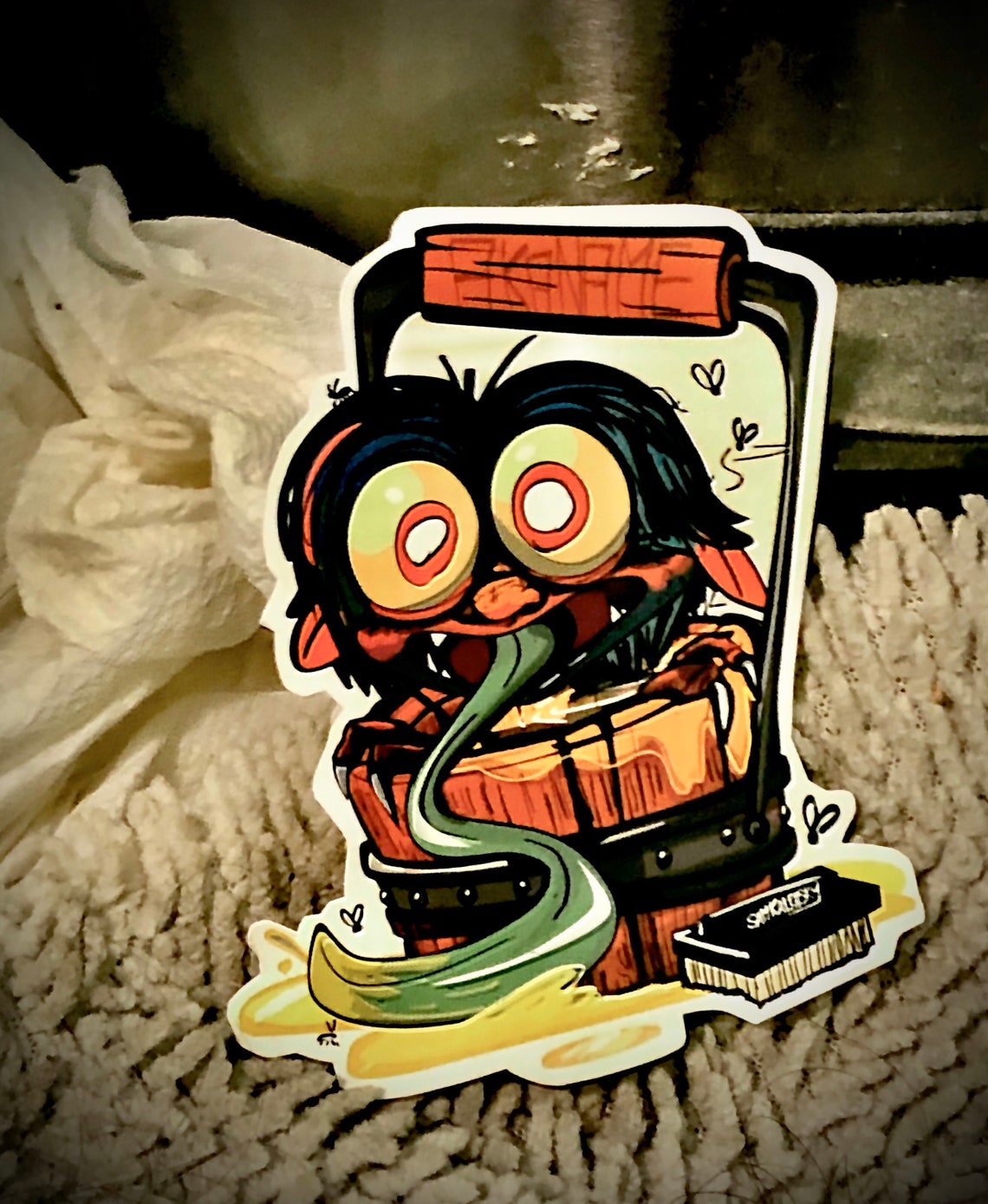 Akaname Bathroom Ghost Yokai Sticker | Etsy