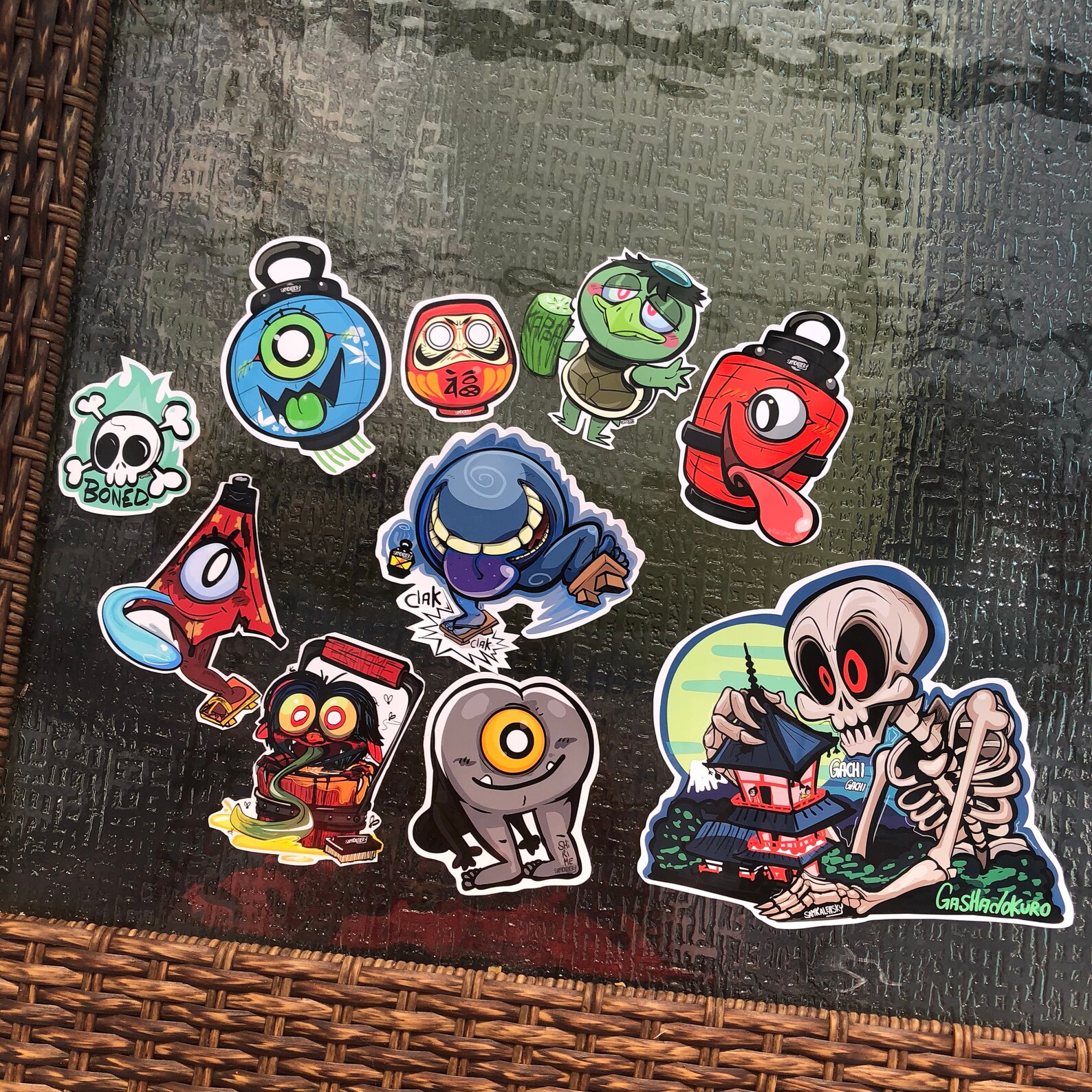 Akaname Bathroom Ghost Yokai Sticker | Etsy