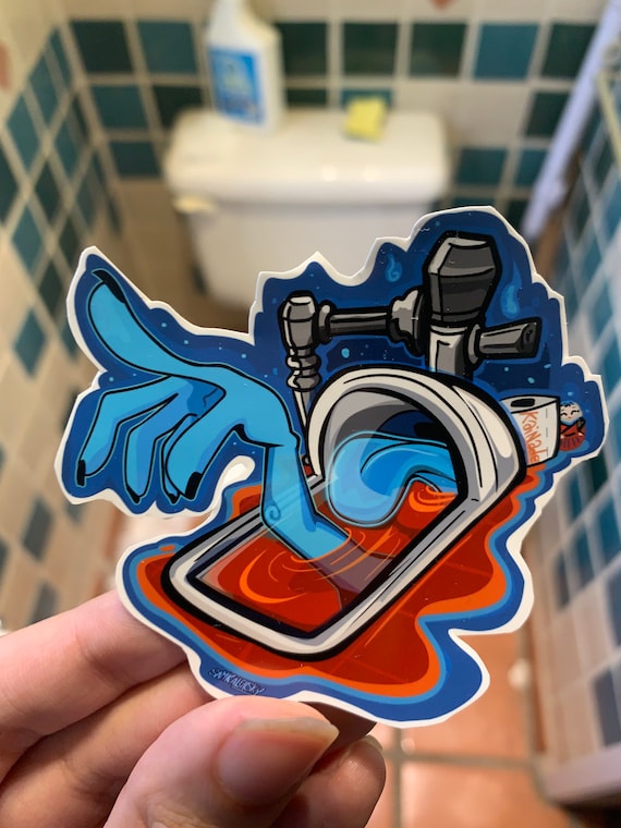 Kainade かいなで Toilet Hand Ghost Yokai Sticker Etsy Canada