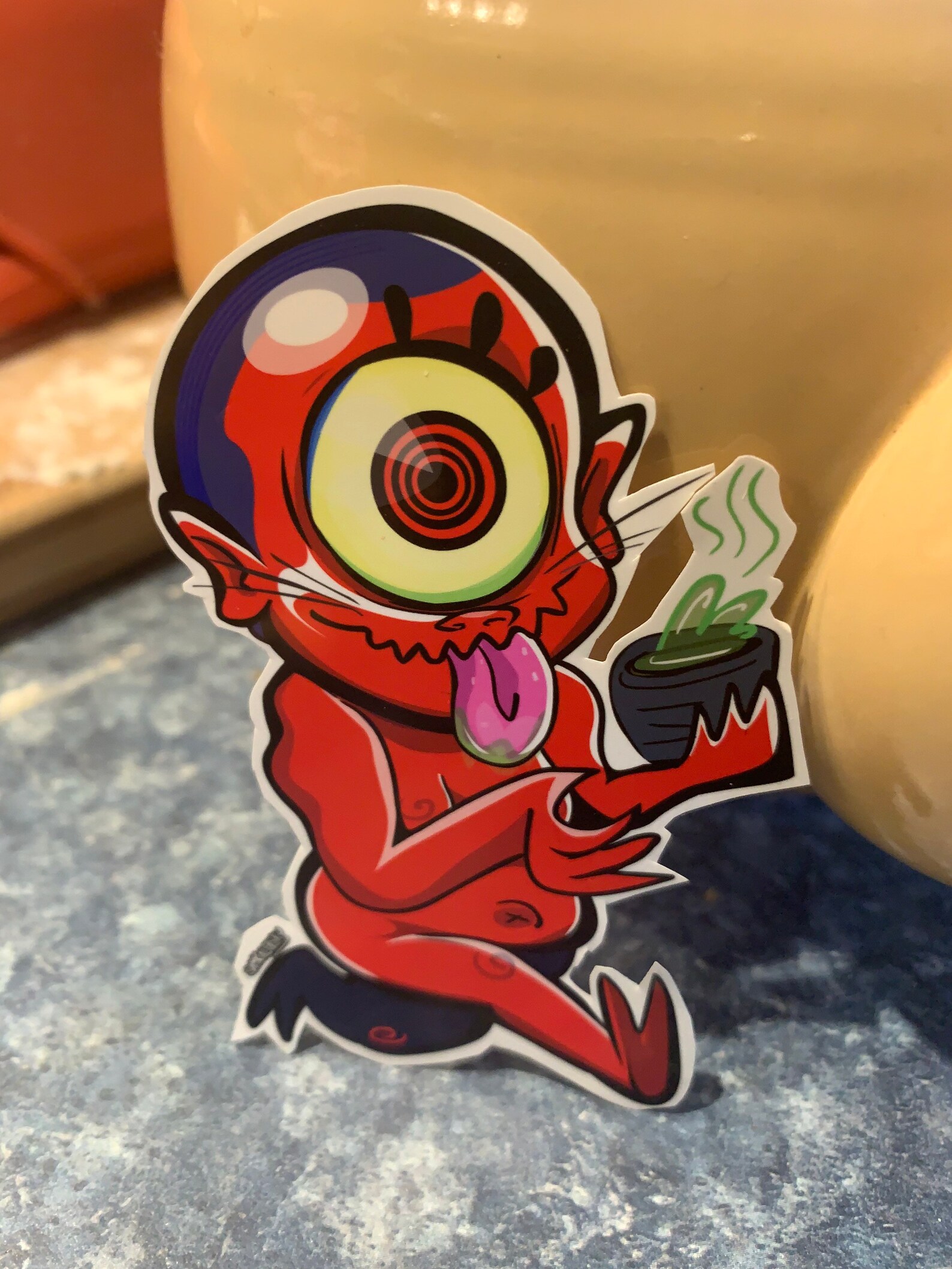 Hitotsume Kozo - Yokai Sticker - Ino Monoke Roku Version. - Etsy
