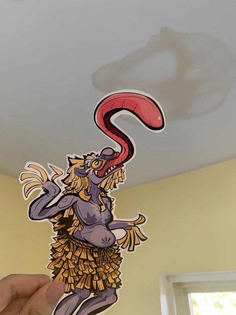 Tenjoname Ceiling Licker Yokai Sticker Etsy