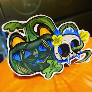 Neko Kabocha – The Pumpkin Cat. – Yokai sticker.