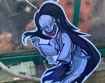 高女 - 背の高い女性 - 覗く幽霊の妖怪ステッカー。 - Etsy 日本