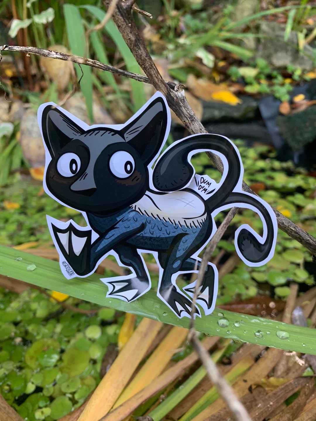 Dum-dum op eendenpoot - [stickers angstaanjagend beestje] - Etsy België, image size:1080x1439