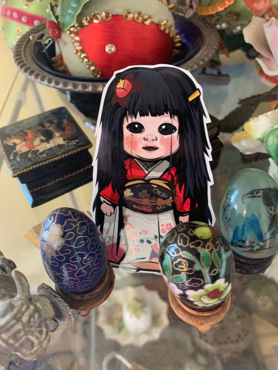 The Okiku Doll - お菊人形 - [ Urban Legend Sticker ] - Etsy
