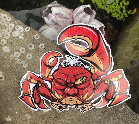 平家蟹のステッカー - Etsy 日本