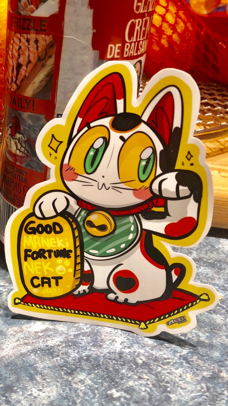 Yokai Cat Sticker Nekomata