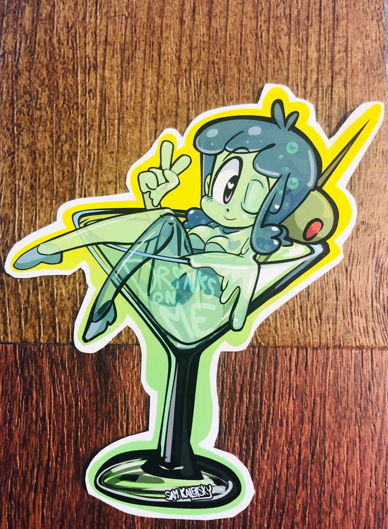 Martini slime FoodGal sticker image 3