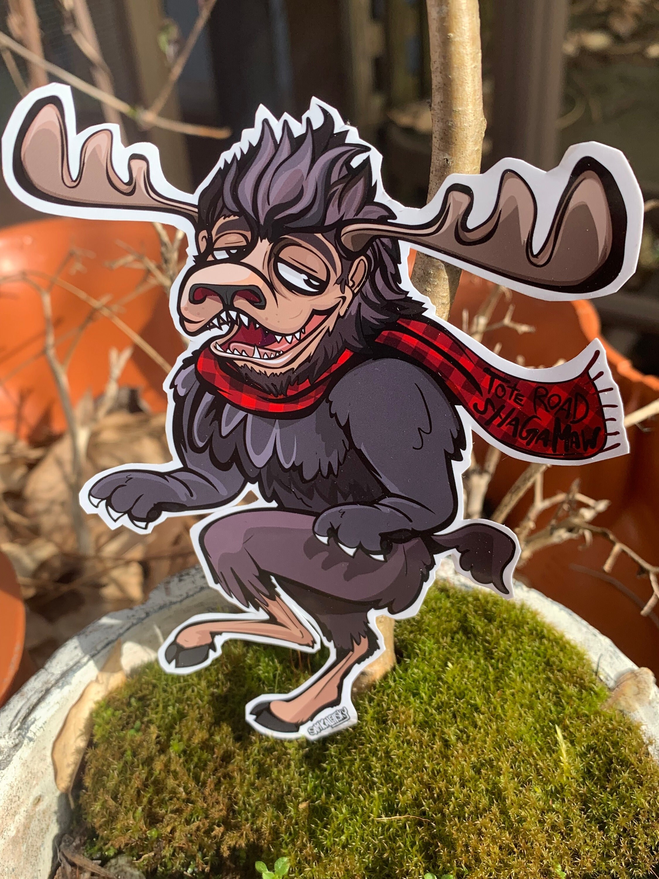Toteroad Shagamaw fearsome Critter Cryptid Sticker Etsy Israel