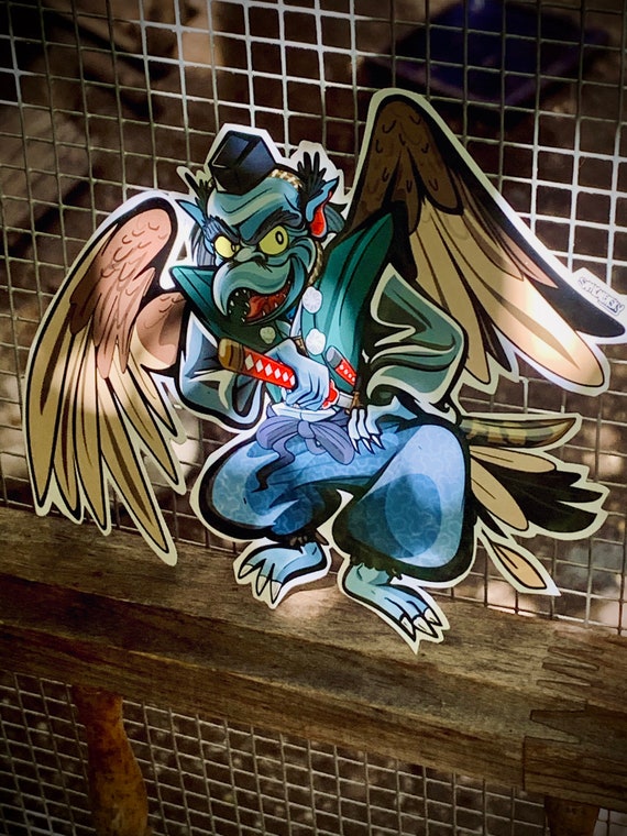 Karasu Tengu - Yokai Sticker - Etsy