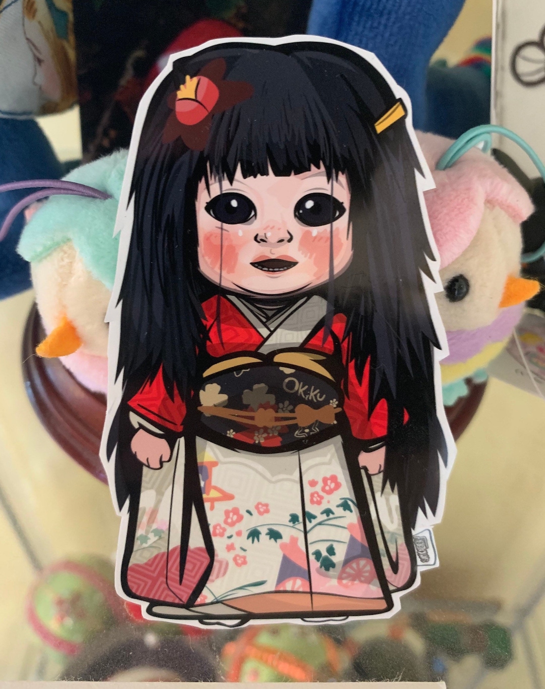The Okiku Doll - お菊人形 - [ Urban Legend Sticker ] - Etsy