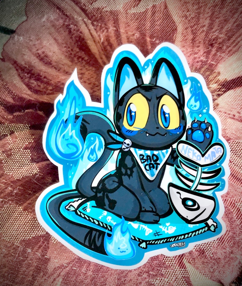 Yokai Cat Sticker Nekomata
