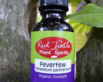 Feverfew tincture (Tanacetum parthenium), organic