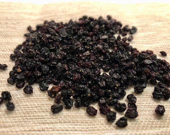 Organic dried Elderberries (Sambucus nigra)