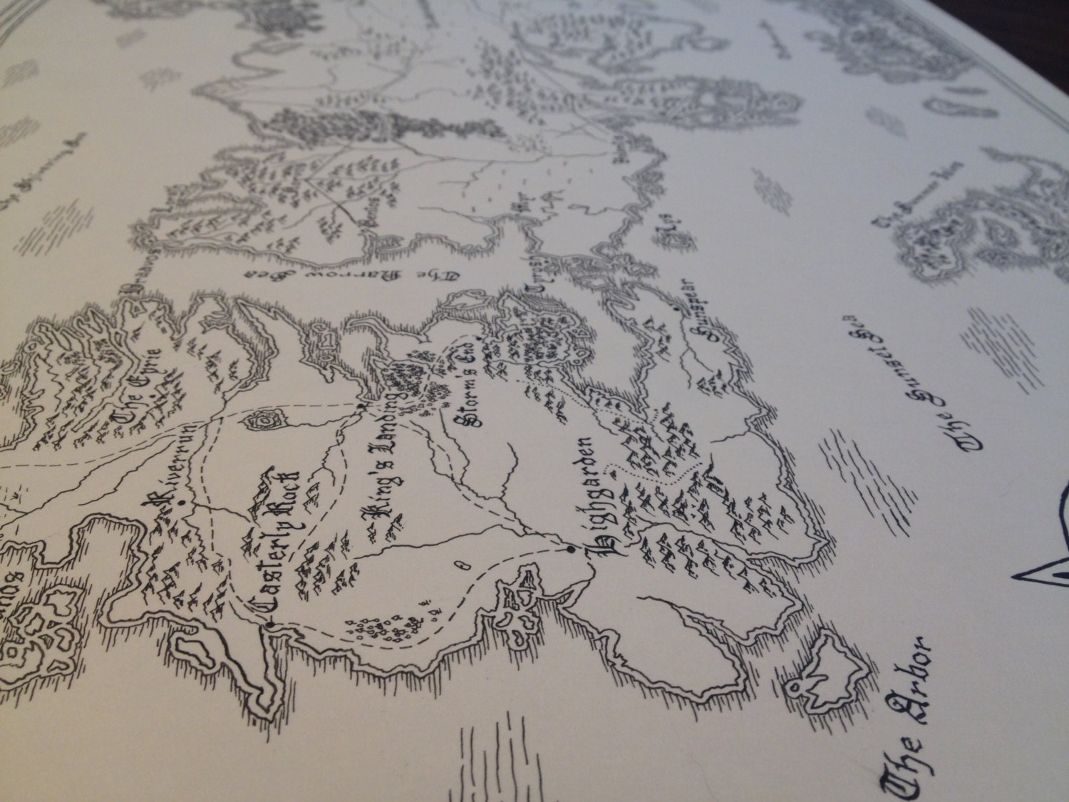 Map Print of Westeros and Essos Game of Thrones - Etsy