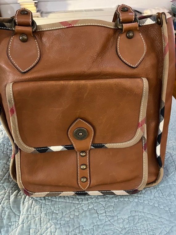 Vintage Burberry Handbag Tote - image 1