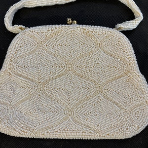 Vintage 50’s,60’s Walborg Seed beaded bag.