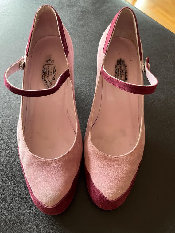 Vintage Lulu Guinness Suede Pumps