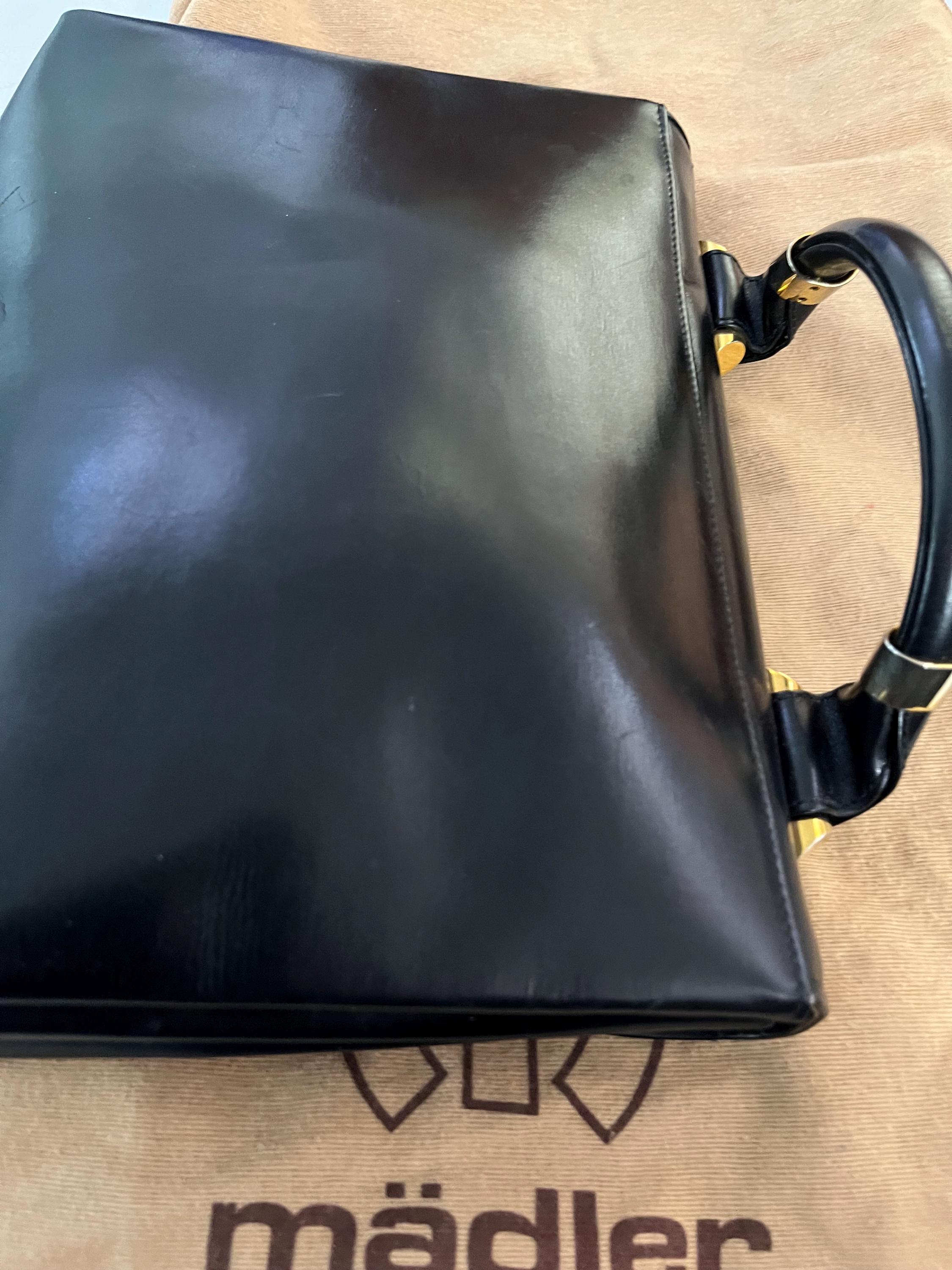Vintage Madler West Germany Leather Top Handle Bag - Etsy 
