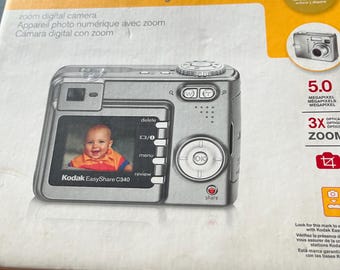 Kodak Easyshare C340 5.0MP Digital Camera - Silver - Etsy