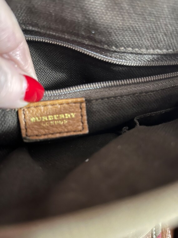 Vintage Burberry Handbag Tote - image 7
