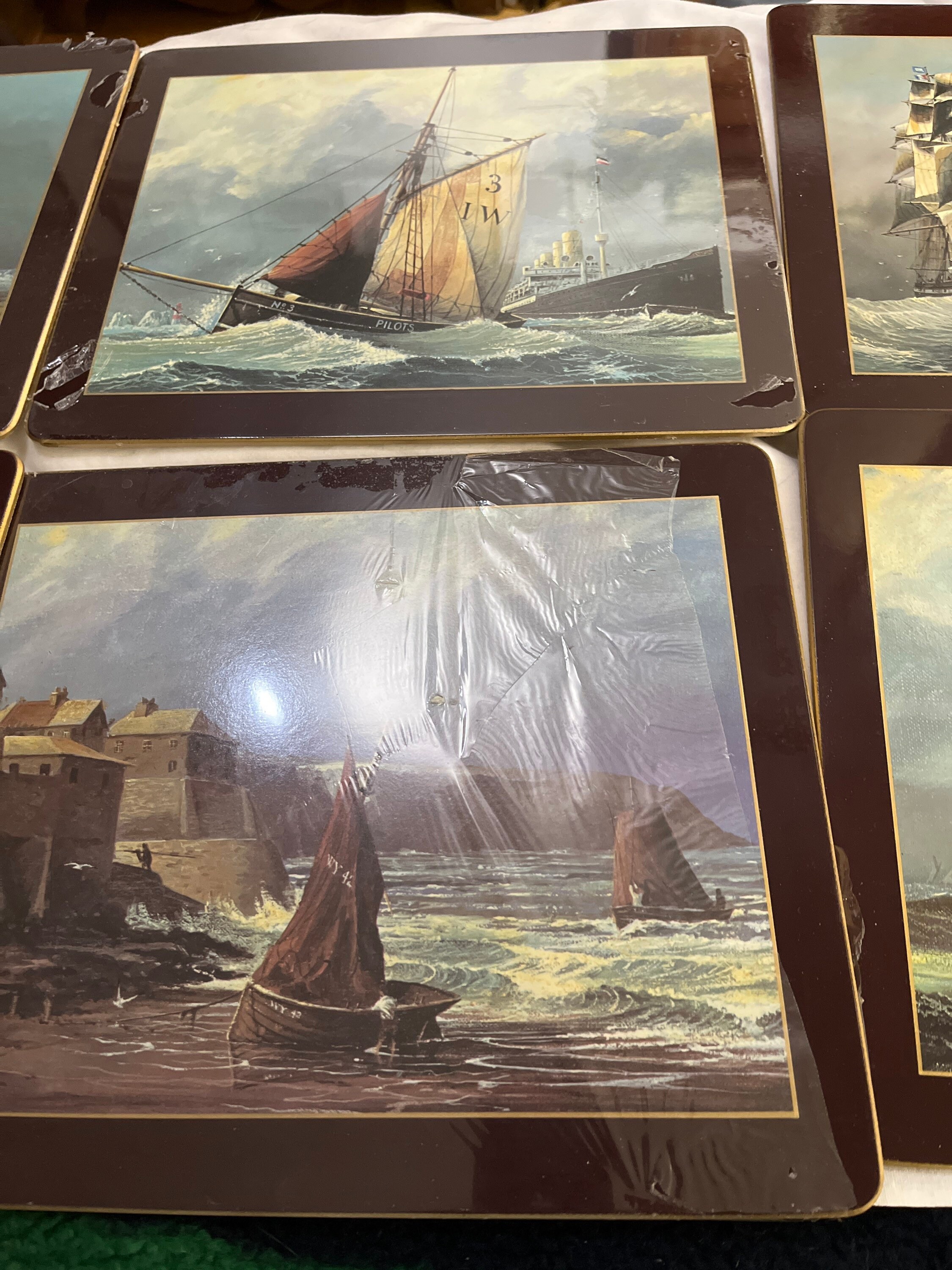 6 Vintage Clipper Ship Pimpernels Etsy