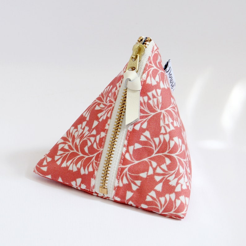 Triangle Zipper Pouch Harper - Etsy