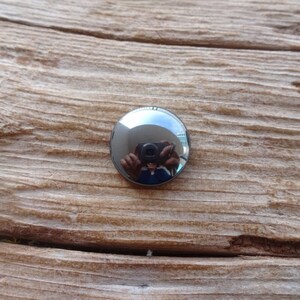 Hematite cabochon 15x5mm Natural Hematite Cabochon Round Gemstones