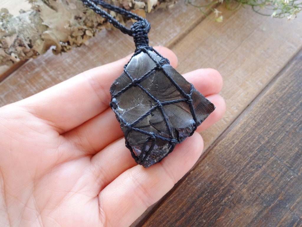 Large Elite Shungite Necklace / Grounding EMF Protection Etsy