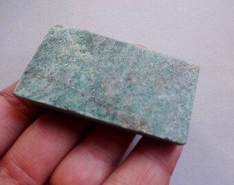Green Aventurine raw rough slab slice specimen 57x31mm supplies for jewelry making raw gemstones minerals Reiki Chakra Crystal Gride