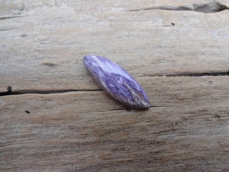 Charoite cabochon 38x13mm natural lilac gem cabochon Russian Charoite materials gems jewelry making cabs