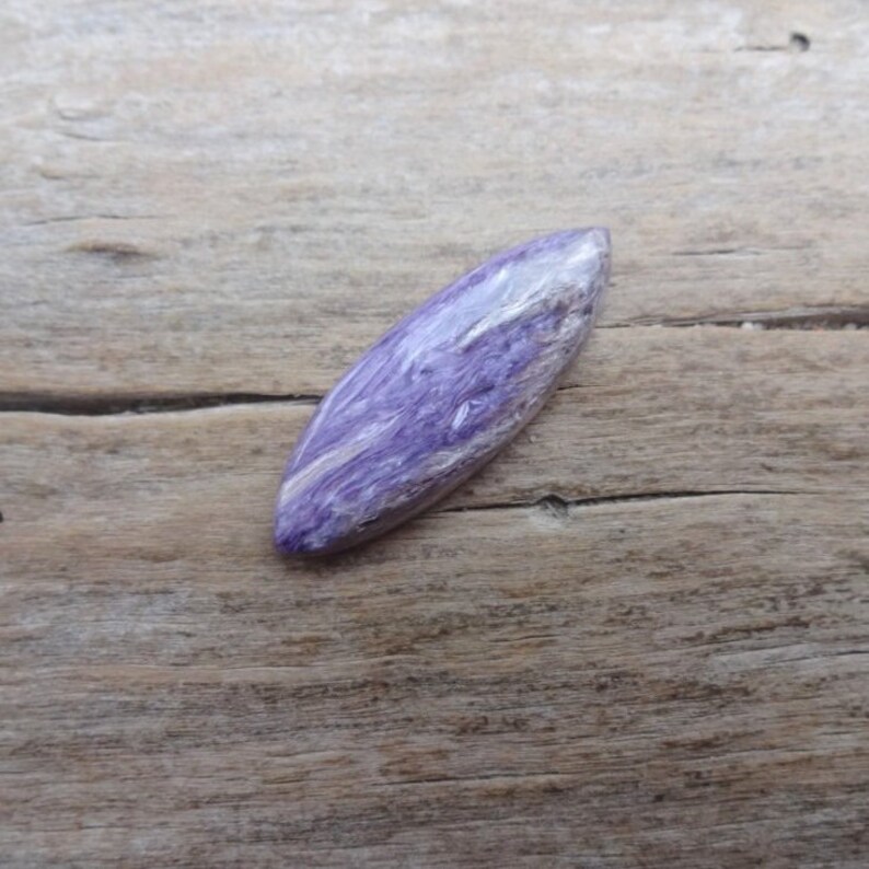 Charoite cabochon 38x13mm natural lilac gem cabochon Russian Charoite materials gems jewelry making cabs
