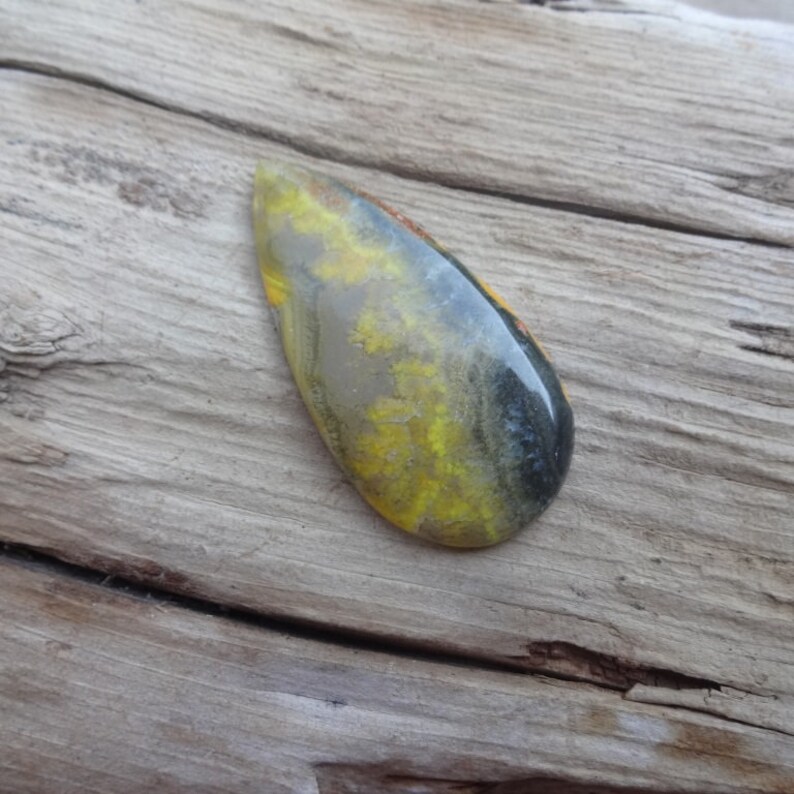Bumble Bee Jasper cabochon 42x22mm