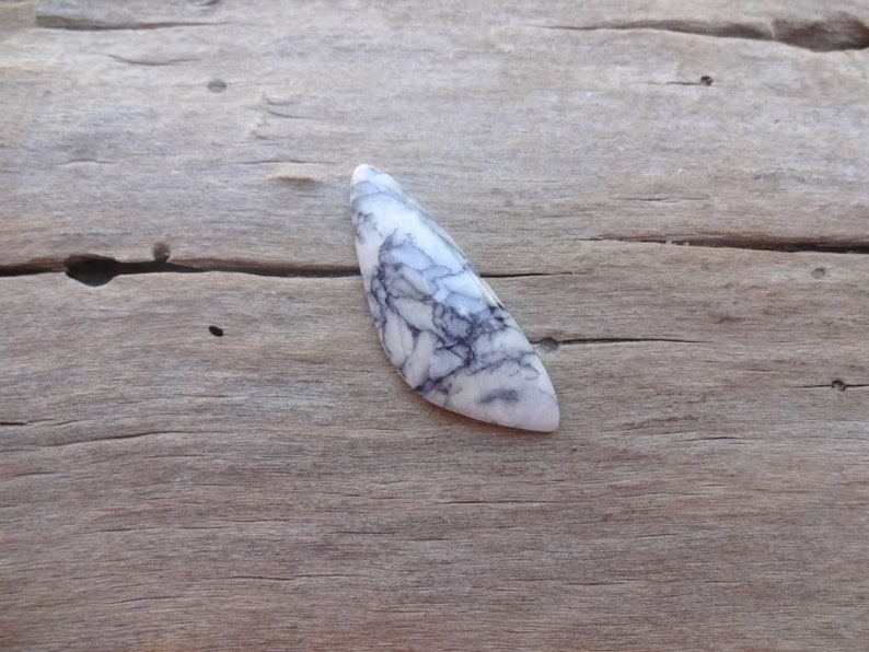 Rare Pinolite Pinolith long triangle cabochon 44x16mm