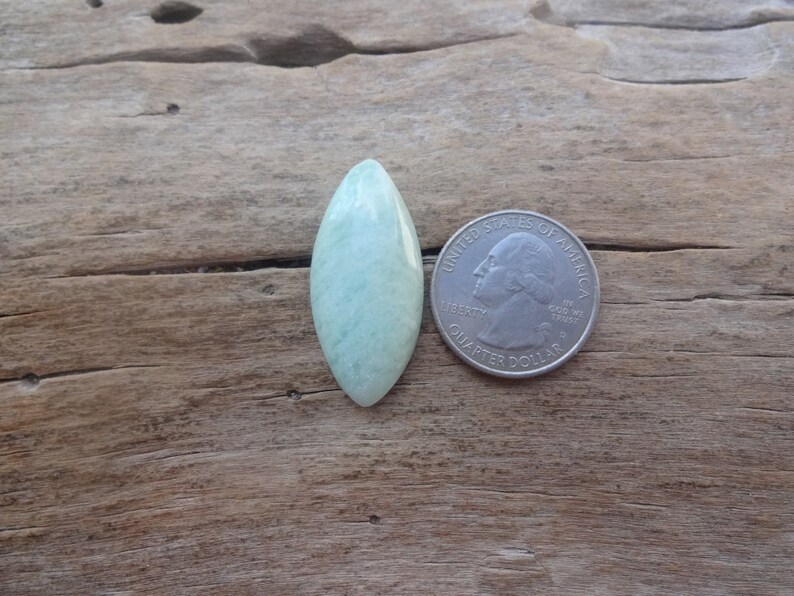 Amazonite marquise cabochon 35x16mm